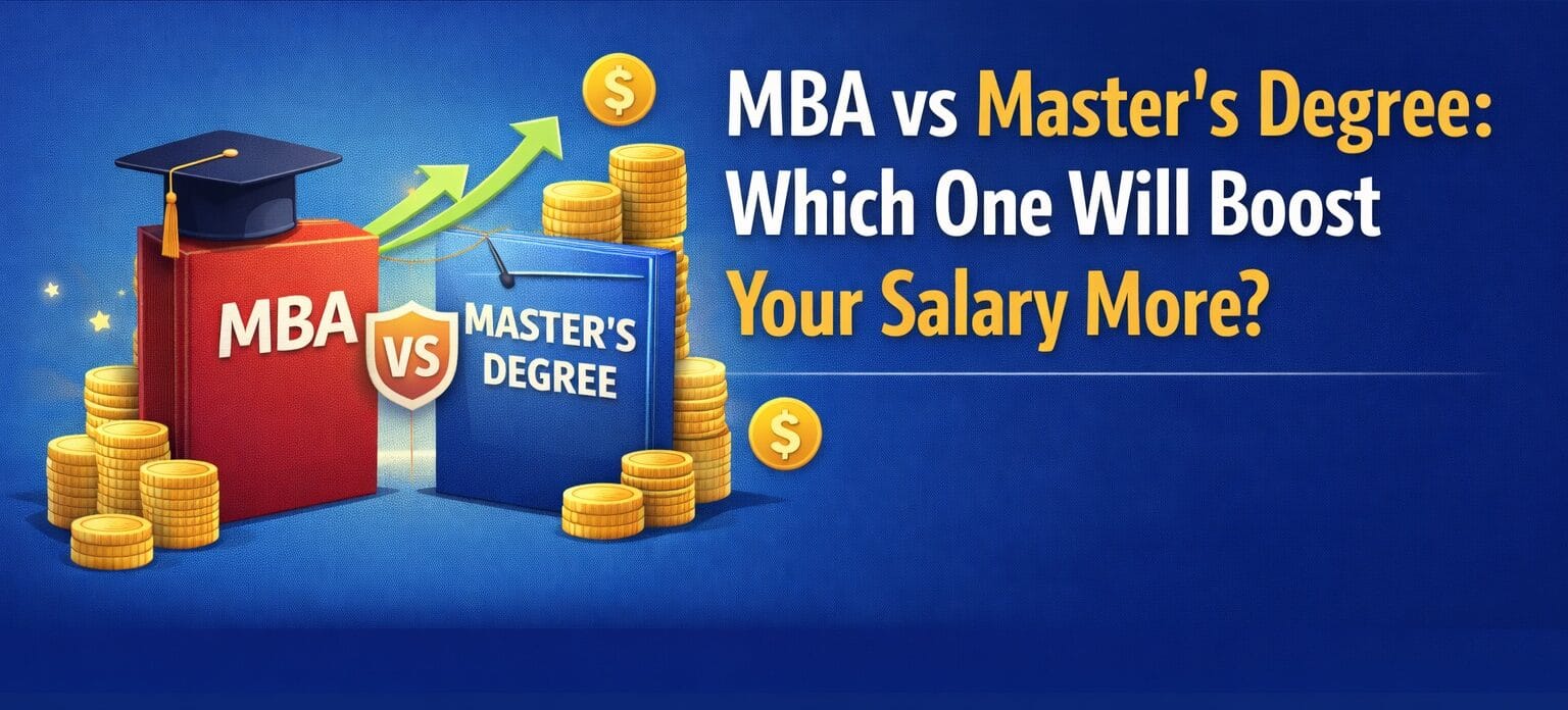 MBA vs Master's Degree comparison graphic